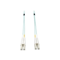 Tripp Lite 6M 10Gb Duplex Multimode 50/125 OM3 LSZH Fiber Patch Cable LC/LC Aqua 6 Meters - Patch cable - LC multi-mode (M) to LC multi-mode (M) - 6 m - fiber optic - duplex - 50 / 125 micron - OM3 - halogen-free - aqua