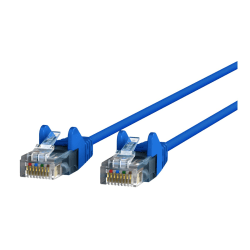 Belkin CAT6 Slim Gigabit Snagless UTP Ethernet Cable - 4 ft Category 6 Network Cable - CE001B04BLUS