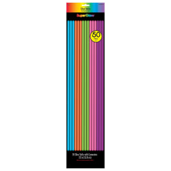 Amscan Super Glow Glow Sticks, 22", Assorted Colors, Pack Of 50 Glow Sticks And Connectors
