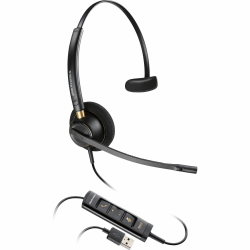 Poly EncorePro 515 Monoaural With USB-A Headset, Mono, Over-The-Head, On-Ear, Monaural, Supra-aural, Black, 783R1AA
