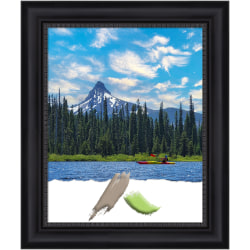 Amanti Art Picture Frame, 21" x 25", Opening Size 16" x 20", Astor Black