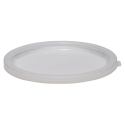 Cambro Poly Round Lids For 12 - 22 Qt Containers, White, Pack Of 6 Lids