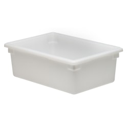 Cambro Poly Food Boxes, 9"H x 18"W x 26"D, White, Pack Of 6 Boxes