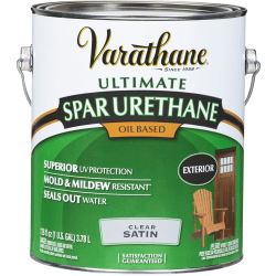 Varathane Ultimate Oil-Based Spar Urethane, 275 VOC, 1 Gallon, Clear Satin, Pack Of 2 Cans