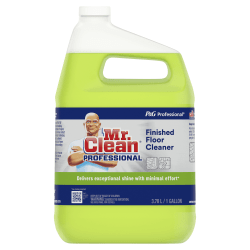 Mr. Clean Floor Cleaner, 128 Oz Bottle, Case Of 3