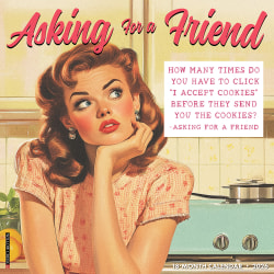 2026 Willow Creek Press Humor & Comics Monthly Wall Calendar, 12" x 12", Asking for a Friend, January To December, 49938
