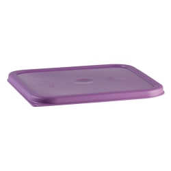 Cambro Seal Covers For 12-22 Qt Camwear CamSquare Containers, Allergen-Free Purple, Pack Of 6 Covers
