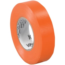 Tape Logic® 6180 Electrical Tape, 1.25" Core, 0.75" x 60', Orange, Case Of 10
