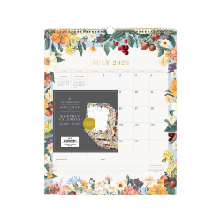 2026-2027 Blue Sky DD Assorted Floral Monthly Wall Calendar, 12 x 15, Assorted Academic Year