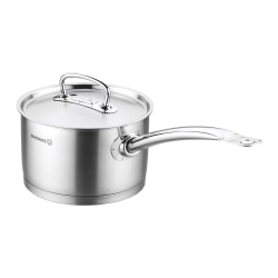 Korkmaz Proline Professional Series Stainless Steel Saucepan With Lid, 3.8L, Silver
