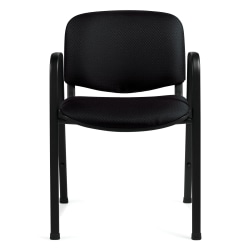 Offices To Go™ Stackable Chair, 30 1/2"H x 23"W x 21 1/2"D, Black, Pack Of 2