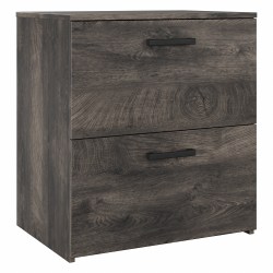 kathy ireland® Home by Bush Furniture City Park 20"D Lateral 2-Drawer File Cabinet, Dark Gray Hickory, Delivery