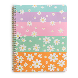 Eccolo CompBook, 8-1/2" x 11-3/4", 1 Subject, College Rule, 80 Sheets, Float Daisies