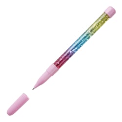 Office Depot® Brand Fun With Writing Ballpoint Pen, Medium Point, 1.0 mm, Rainbow Glitter, Assorted Colors