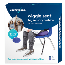 Bouncyband Big Wiggle Seat Sensory Cushion, 13", Purple
