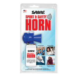 SABRE Sport & Safety Horn, White/Blue