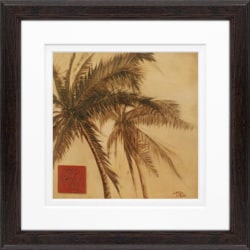 Timeless Frames Supreme Espresso-Framed Artwork, 8" x 8", Sepia Palm II