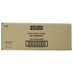 Nature's Bakery Fig Bars, Whole Wheat Blueberry, 2 Oz, Total Qty 36