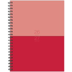Willow Creek Press Softcover Weekly/Monthly Academic Planner, 8-1/2" x 6-1/2", Pink Duotone, July 2026 - June 2027, Total Qty 1