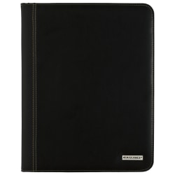 AT-A-GLANCE® 13-Month Executive Monthly Padfolio, 9" x 11", Black, January 2022 To January 2023, 7029005
