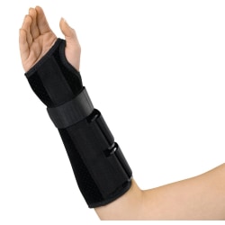 Medline Deluxe Wrist & Forearm Splint, Right, X-Large, Black