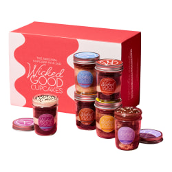Hickory Farms Wicked Good Indulgent Cupcake Jars, Multicolor, Pack Of 6 Jars