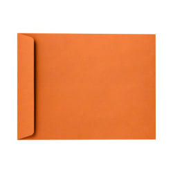 LUX Open-End 10" x 13" Envelopes, Peel & Press Closure, Mandarin Orange, Pack Of 250