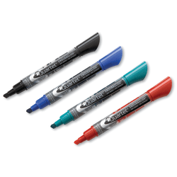 Quartet® EnduraGlide® Dry-Erase Markers, Chisel, Assorted Colors, Pack Of 4