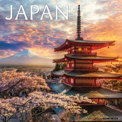 2026 Willow Creek Press Scenic Monthly Wall Calendar, 12" x 12", Japan, January To December, 55885
