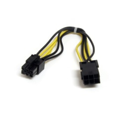 StarTech.com 8in 6 pin PCI Express Power Extension Cable - Extend the reach of a PCI Express video card power supply connection