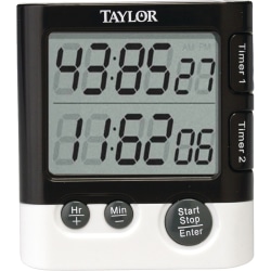 Taylor Dual Event Timer Table Clock - Digital - Quartz - LCD