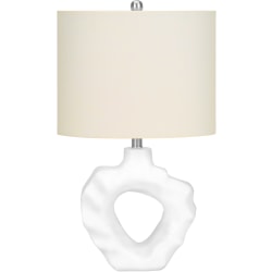 Monarch Specialties Sage Table Lamp, 25"H, Ivory/Cream