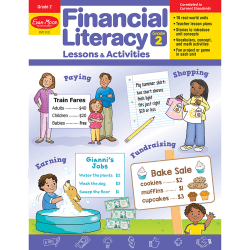 Evan-Moor Financial Literacy Lessons & Activities, Grade 2
