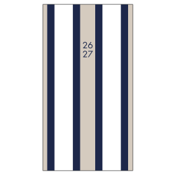 2026-2027 Willow Creek Press 2-Year Monthly Checkbook/Calendar, 3-1/2" x 6-1/2", Pinstripe, January 2026 To December 2027, 56615