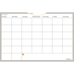 AT-A-GLANCE® WallMates Monthly Dry-Erase Calendar, 24" x 36"