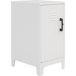 Hirsh SOHO Storage Locker Cabinet, 2-Shelf, 27-1/2"H x 14-1/4"W x 18"D, White