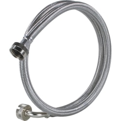 Certified Appliance Accessories 2 pk Braided Stainless Steel Washing Machine Hoses with Elbow - 72" - WM72SSL2PK