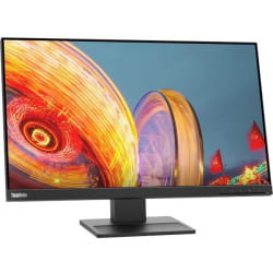 Lenovo ThinkVision E24q-20 24" Class WQHD LED Monitor - 16:9 - Raven Black - 23.8" Viewable - In-plane Switching (IPS) Technology - 62CFGAR1US