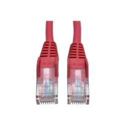 Eaton Tripp Lite Series Cat5e 350 MHz Snagless Molded (UTP) Ethernet Cable (RJ45 M/M), PoE - Red, 5 ft. (1.52 m) - Patch cable - RJ-45 (M) to RJ-45 (M) - 5 ft - UTP - CAT 5e - IEEE 802.3ba - molded, snagless, stranded - red