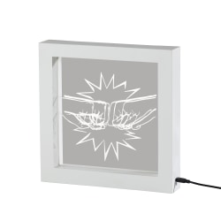 Adesso® Simplee Fist Bump LED Video Light Box, 9"H, White