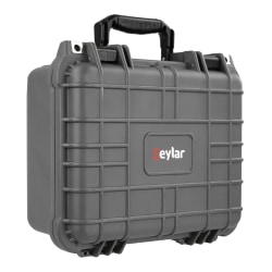 eylar Polypropylene SA00002 Large Waterproof And Shockproof Gear Hard Case With Foam Insert, 8-1/8"H x 15-13/16"W x 20-5/16"D, Gray