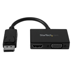 StarTech.com Travel A/V 2-in-1 DisplayPort To HDMI Or VGA Adapter