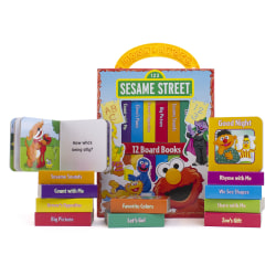 Phoenix International Kids' My First Library Sesame Street Books, Set Of 12 Books