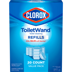 Clorox® ToiletWand® Toilet Cleaning Refills, Disinfecting Scrubbing Pads, 20 Count (30522)