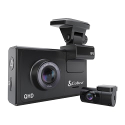 Cobra® Dual-View QHD 1600p Smart Dash Cam, Black, SC200D