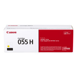 Canon® 055H Yellow High Yield Toner Cartridge, 3017C001