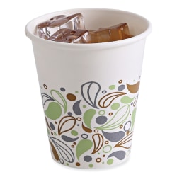 Boardwalk® Deerfield Printed Paper Cold Cups, 12 Oz, Multicolor, Sleeve Of 50 Cups, Carton Of 20 Sleeves