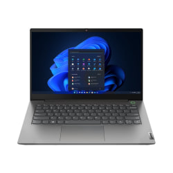 Lenovo® ThinkBook 14 Laptop, 14" Screen, Intel® Core™ i7, 8GB Memory, 512GB Solid State Drive, Mineral Gray, Windows® 11