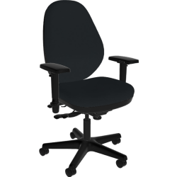 Sitmatic GoodFit Standard Ergonomic Fabric High-Back Chair, Black