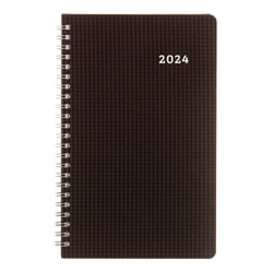 2024 Brownline® DuraFlex Weekly Appointment Planner, 8" x 5", 50% Recycled, Black, January To December 2024 , CB75V.BLK